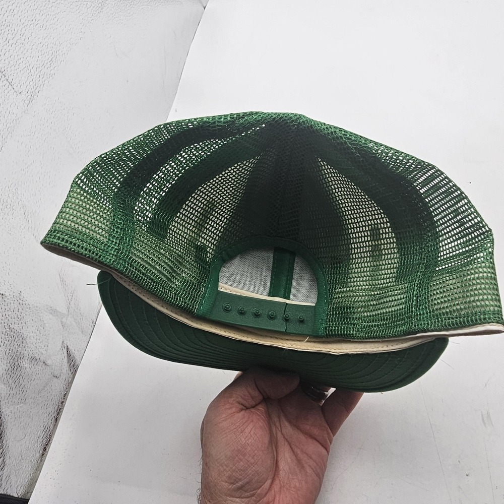 Vintage Boston Celtics Hat Cap Snap Back Large Green NBA Mesh Basketball AJD - Picture 6 of 11